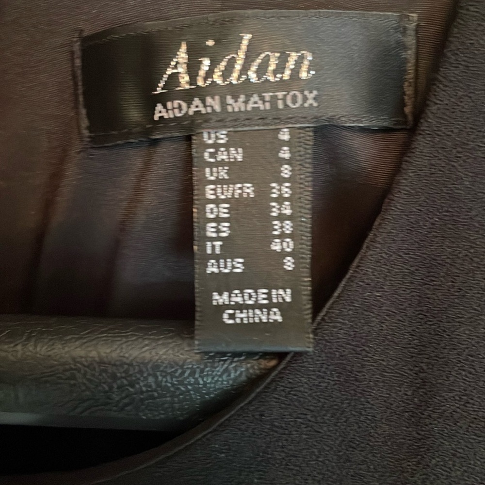 Aidan Mattox Blue Tiered Bustier Cocktail Dress - Picture 9 of 11